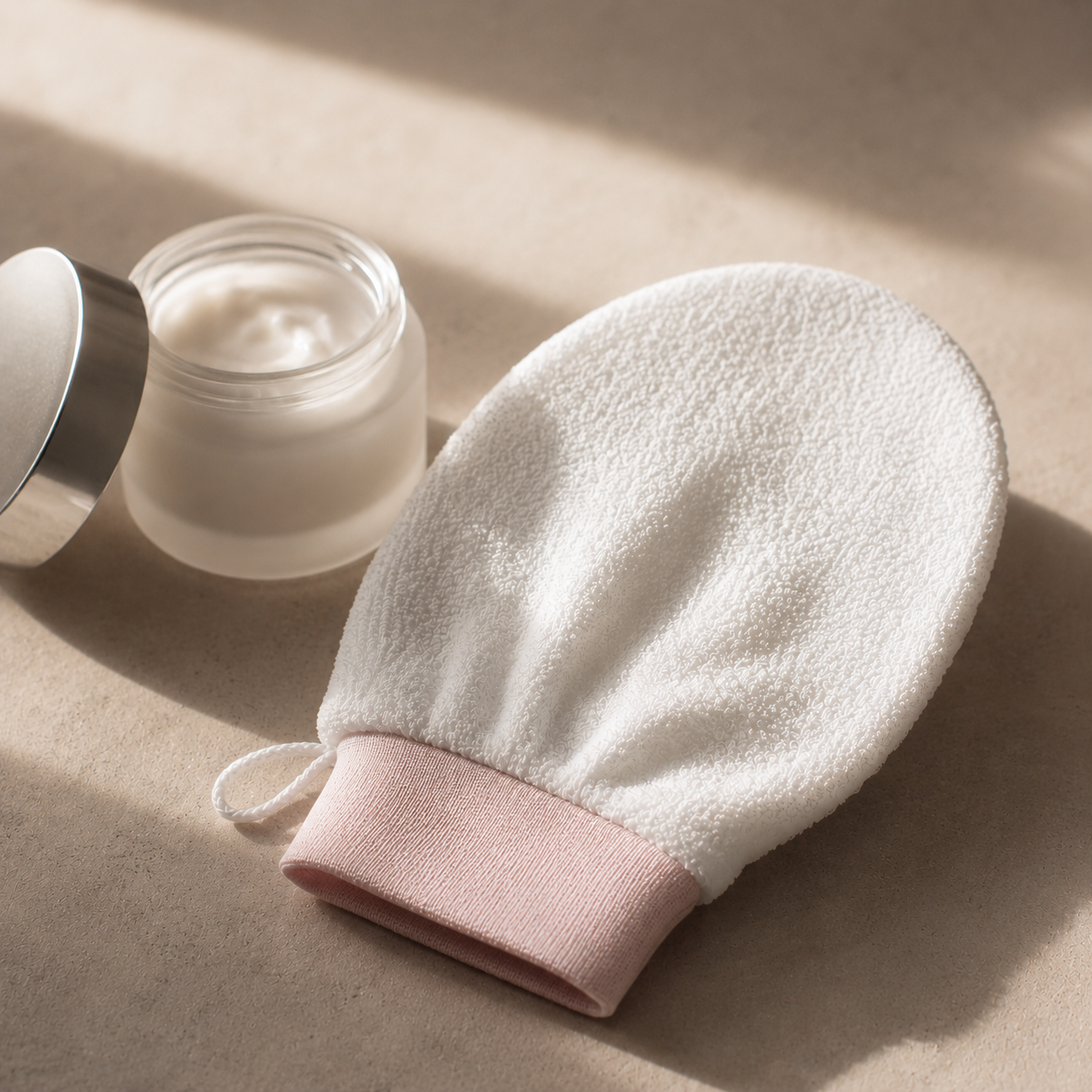 Gants exfoliants en fibre de viscose